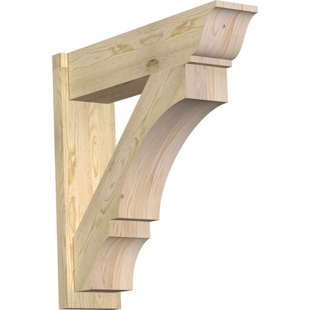 Balboa Rough Sawn Traditional Outlooker, Douglas Fir, 8W X 32D X 32H